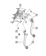 55314992AA - Service Brakes: Steering Column Bracket for Jeep: Liberty Image
