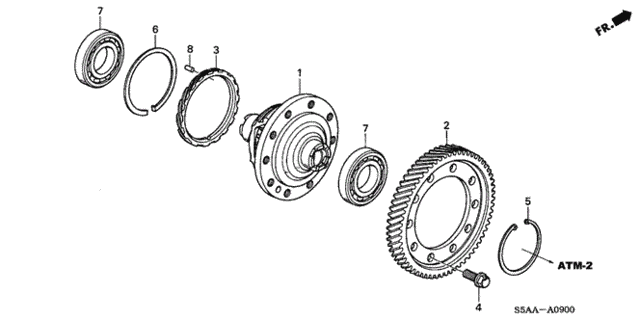 AT Differential for 2002 Honda Civic #0