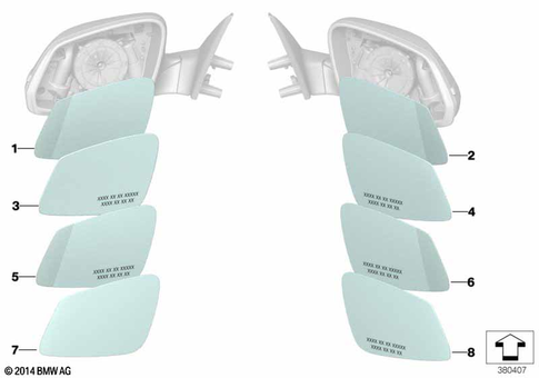 Outside Mirror for 2014 BMW 760Li #2