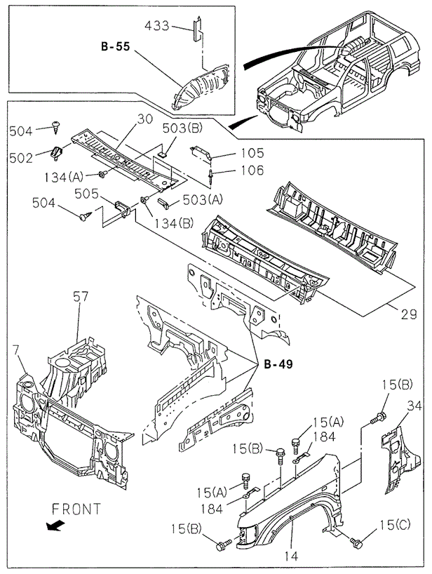 Front Panel for 1998 Acura SLX #0