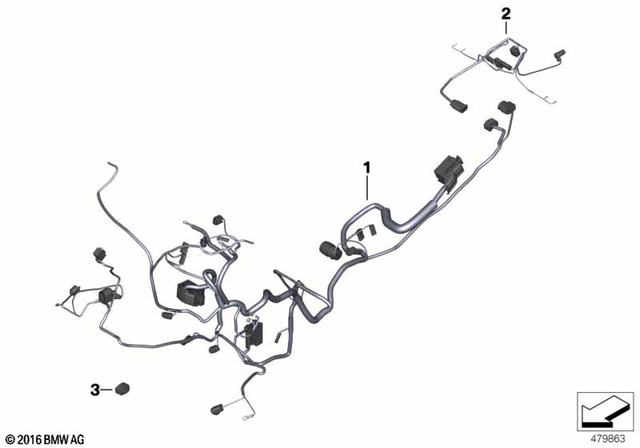 61118566632 - General Electrical System: Main Wiring Harness -  for BMW-Motorrad Image