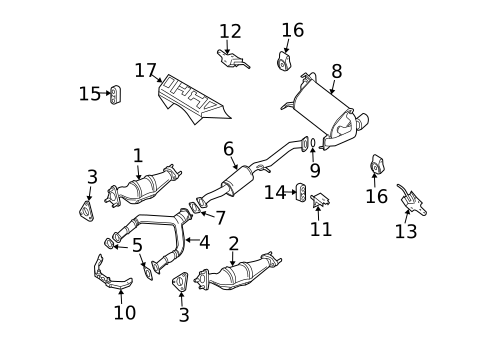 Exhaust Components for 2007 Nissan 350Z #0