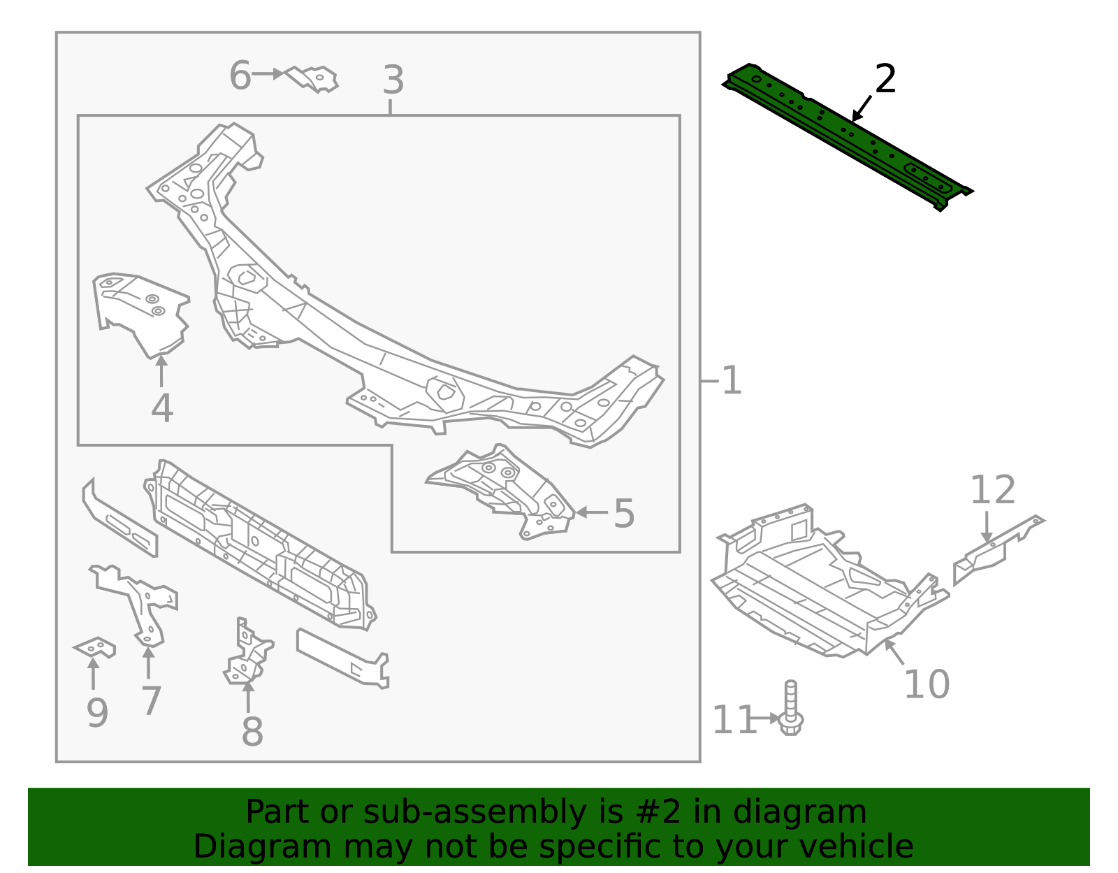 N243-53-16XC - Radiator Support Tie Bar - 2016-2019 Mazda MX-5