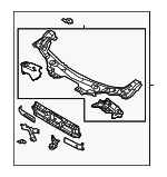 N24353100A - Body: Radiator Support for Mazda Image