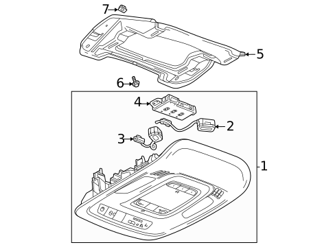Overhead Console for 2023 Buick Envision #0
