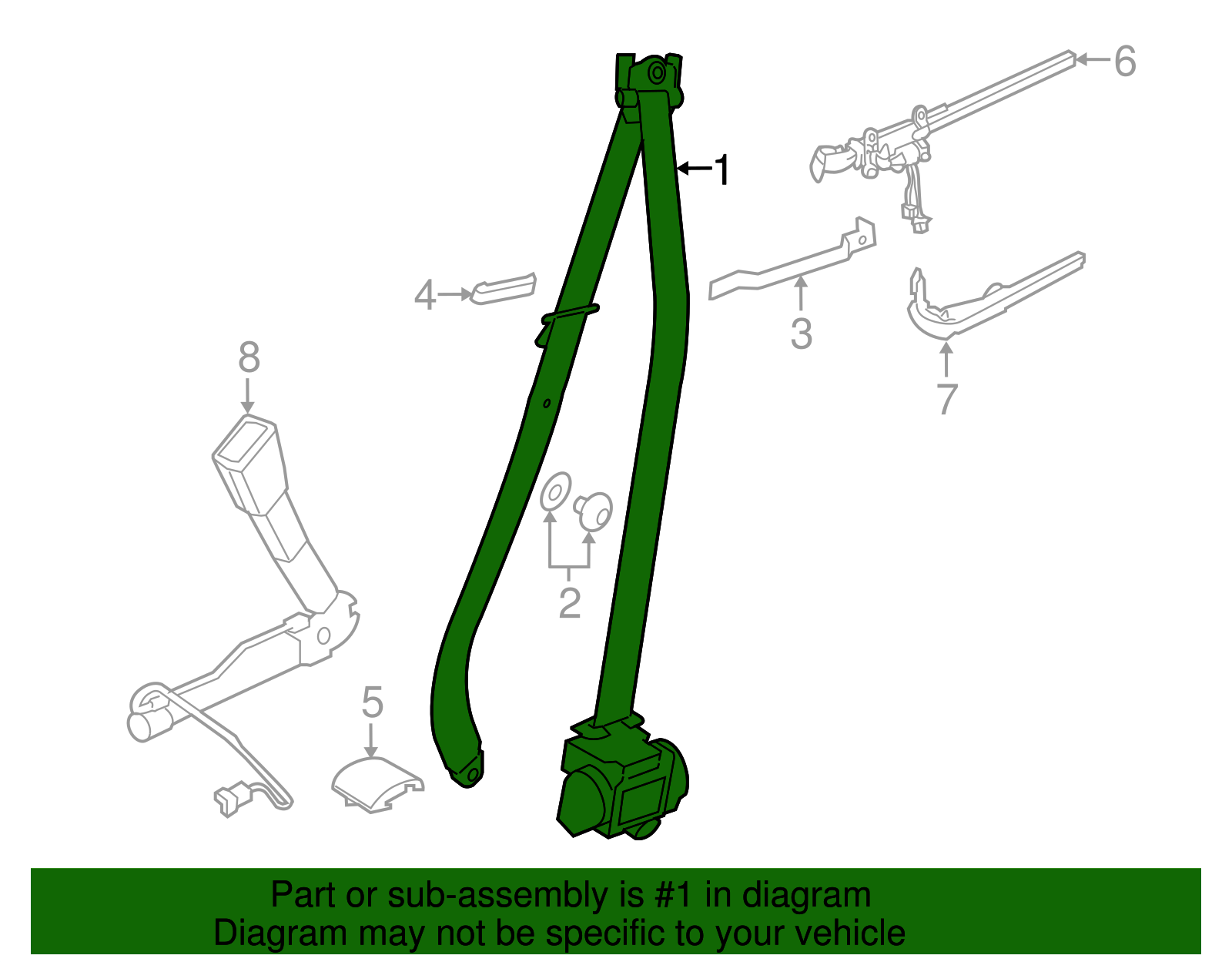 Lap & Shoulder Belt - BMW (72-11-7-309-332)