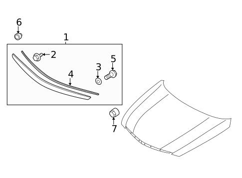 Exterior Trim - Hood for 2012 Hyundai Sonata #0