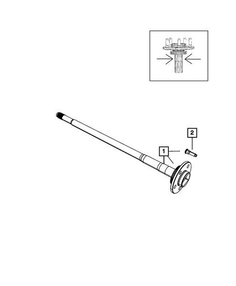 Rear Axle Shafts for 2008 Dodge Nitro #0