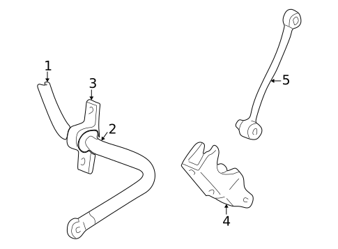 Stabilizer Bar & Components for 2002 Ford Excursion #1
