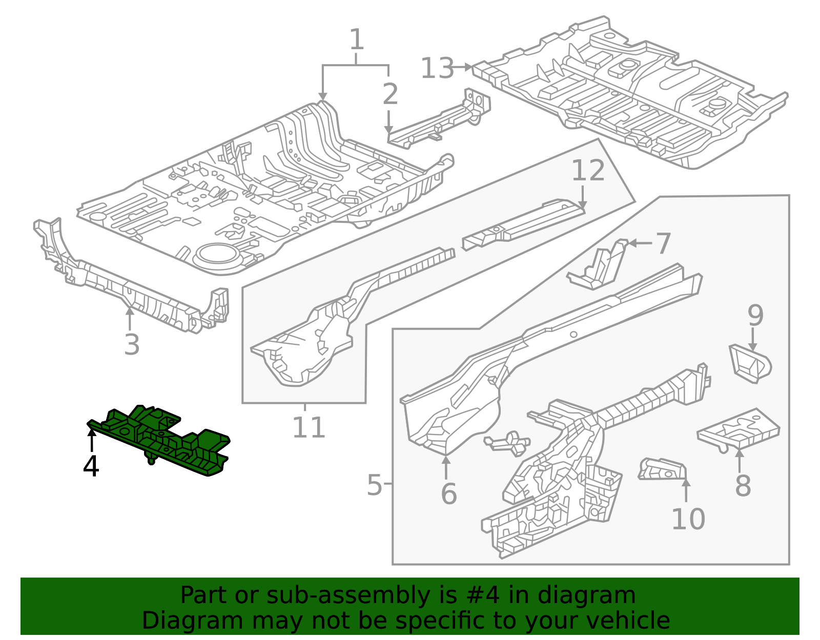 2023-2026 Honda CR-V Lower Cross-Member 65750-3A0-A00ZZ | OEM Parts Online