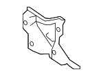 5159848010 - Suspension: Suspension Sub-frame Reinforcement Bracket for Lexus Image