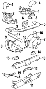 99311125204 - : Tailpipe for Porsche: 911 Image