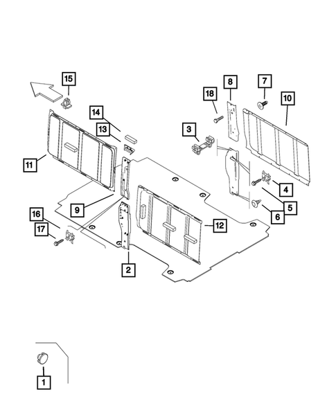 Panels-Moldings-Scuff Plates, Pillar, Cowl, 1/4 Panel Trim and Cargo Covers for 2015 Ram ProMaster 2500 #3