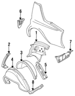 10221710 - Body: Front Extension for Cadillac: Fleetwood Image