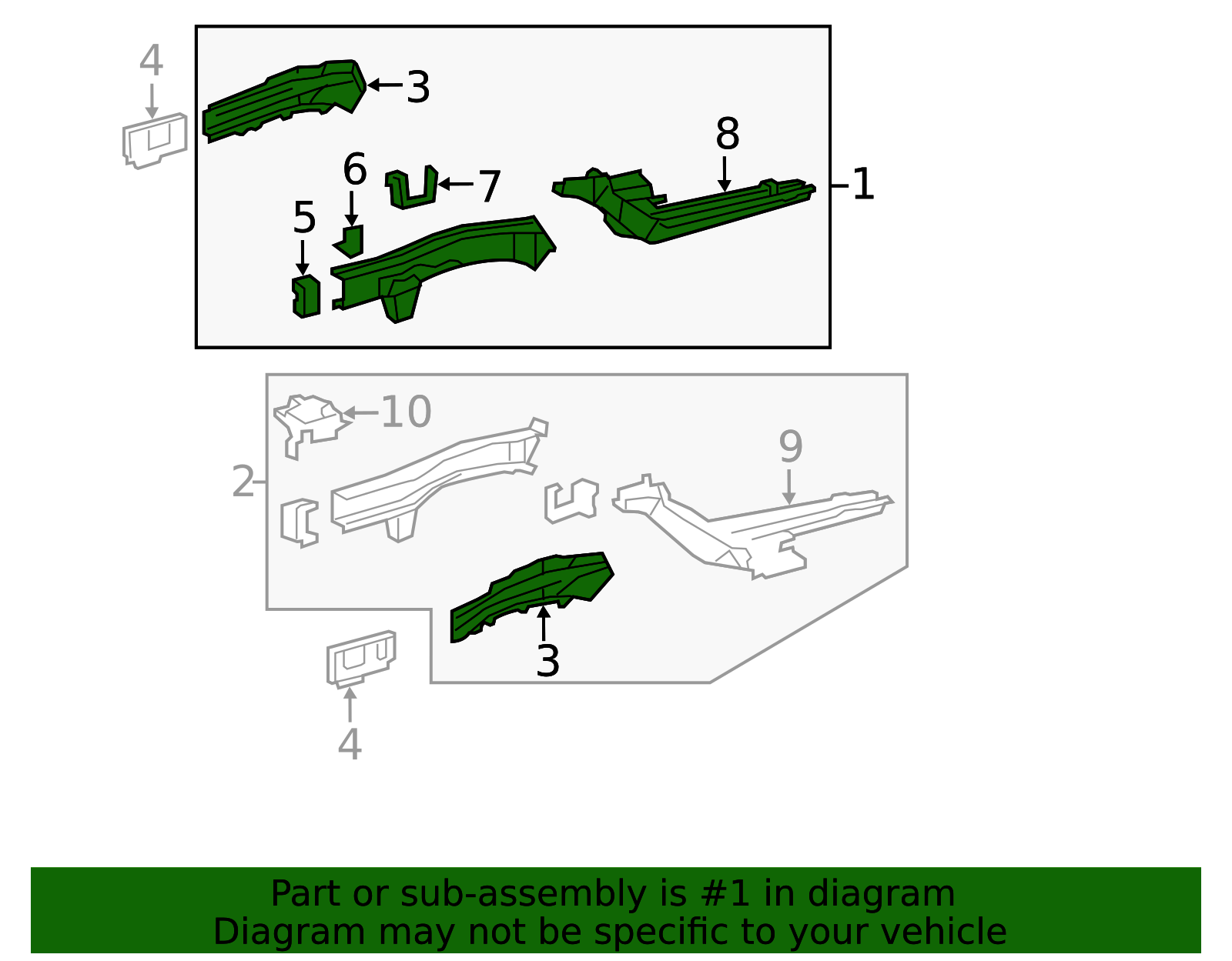 Frame Side Member Assembly 57101-0T011 | Toyota Parts Center