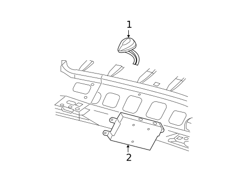 Antenna & Radio for 2005 Dodge Durango #1