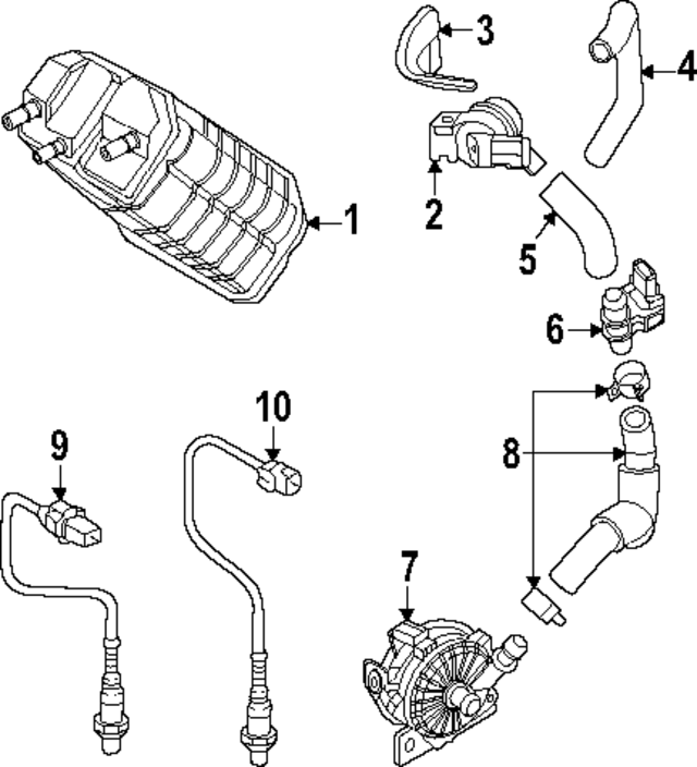 289162M451 - : Upper Hose for Kia Image