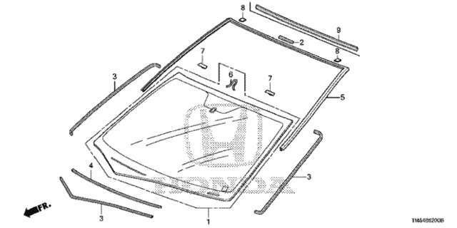 Front Windshield for 2011 Honda Insight #0