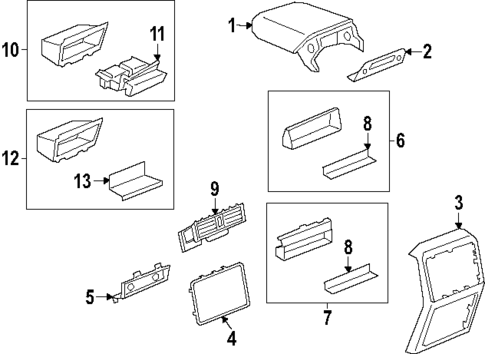 Center Console for 2024 Porsche Cayenne #1