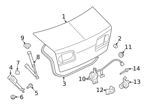 Lid & Components for 2006 Lincoln Zephyr #0