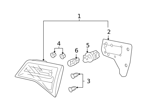 Bulbs - Chassis for 2009 Acura MDX #4