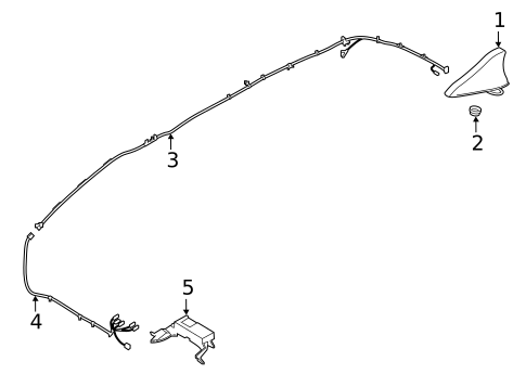 Antenna & Radio for 2019 Hyundai Veloster N #1