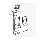 6241048120C1 - : Upper Center Pillar Trim for Toyota: Venza Image