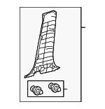 6241348070C0 - Body: Lower Center Pillar Trim for Toyota: Venza Image