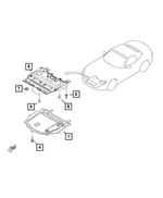 68751881AA - Frame, Bumper and Fascia: Front Belly Pan for Mopar Image