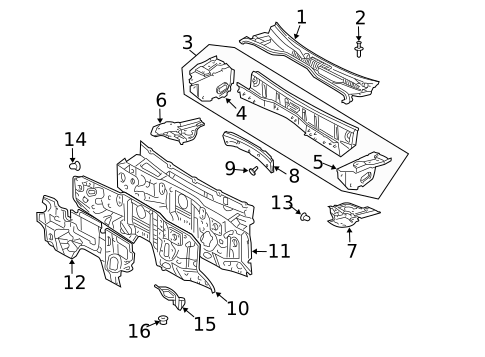 Cowl for 2006 Lexus GX470 #0
