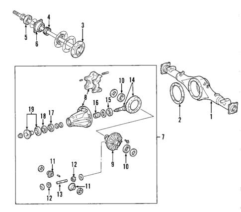 Rear Axle for 2008 Toyota Tacoma #0