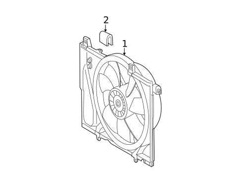 Cooling Fan for 2011 Mercedes-Benz SL 550 #0