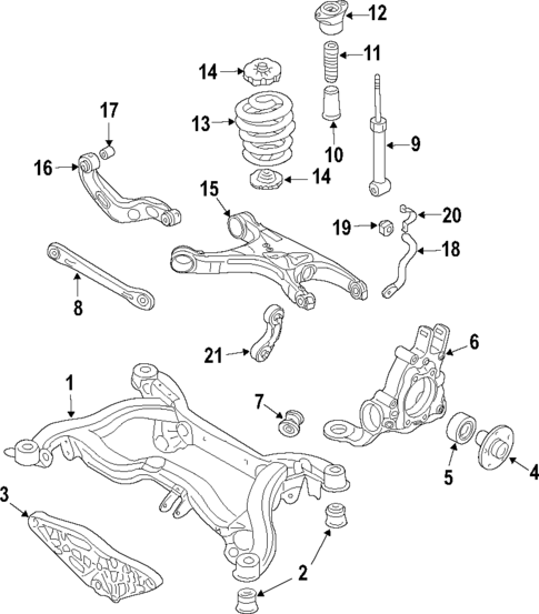 Rear Suspension for 2009 Audi A5 Quattro #0