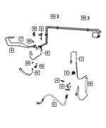 68248467AA - : Brake Hose - Driver's Side (LH) for Dodge: Charger Image