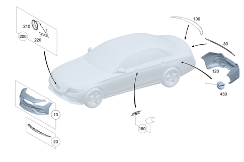 Outside Attachment Parts for 2020 Mercedes-Benz CLA35 AMG #0
