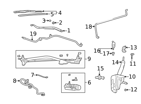 Wiper & Washer Components for 2005 Pontiac Bonneville #0