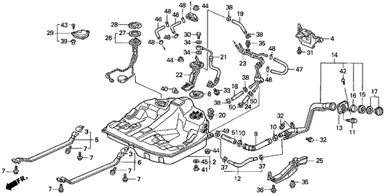 Fuel Tank for 1992 Acura Vigor #0