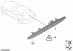 63257191765 - Lighting: Third Stoplamp for BMW: Z4 28i, Z4 30i, Z4 35i, Z4 35is Image image