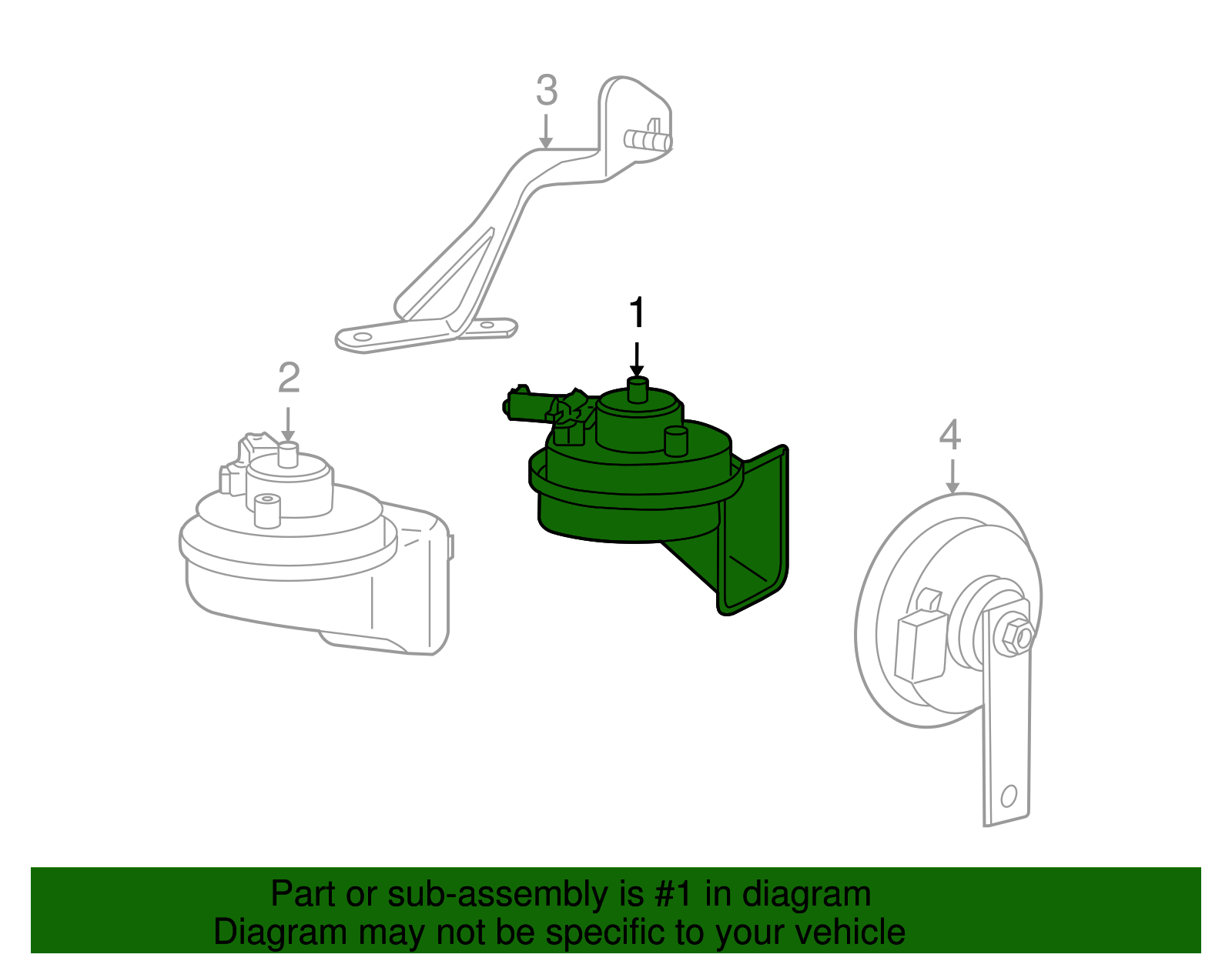 High Note Horn - Porsche (997-635-206-04)