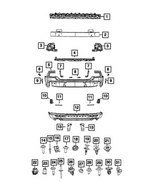 68602539AA - Frame, Bumper and Fascia: Rear Energy Absorber for Mopar Image