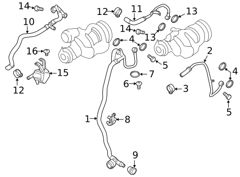 Water Pump for 2015 BMW 650i xDrive #7