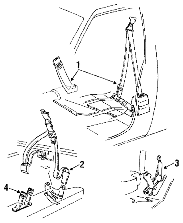 12499757 - Electrical: Seat Belt Assembly for GM Image