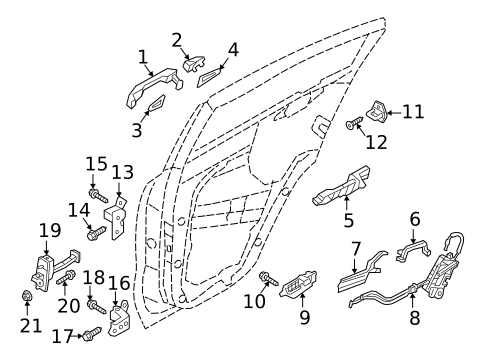 Rear Door for 2020 Kia Sportage #0