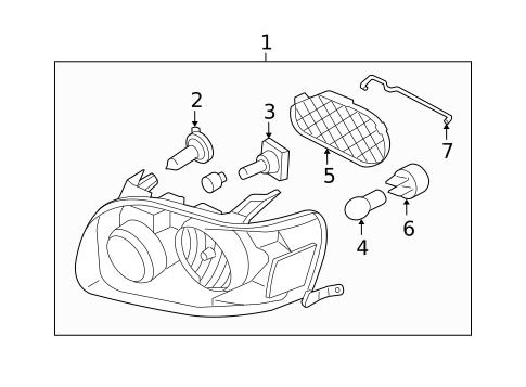 Headlamp Components for 2006 Ford Escape #0