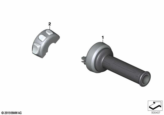 61318552122 - Maintenance &amp; Technology: E-Throttle Grip - Avx 5.5 ohm for BMW-Motorrad Image