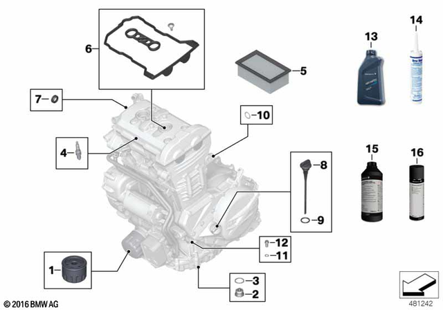 11517690488 - : Gasket                    for BMW-Motorrad Image