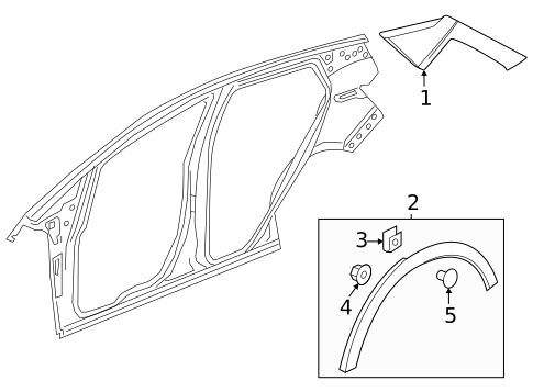 Exterior Trim - Quarter Panel for 2022 Chevrolet Bolt EUV #0