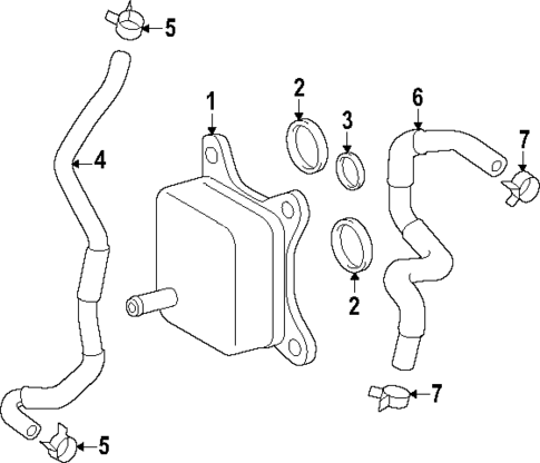 Engine Oil Cooler for 2025 Toyota GR Corolla #0