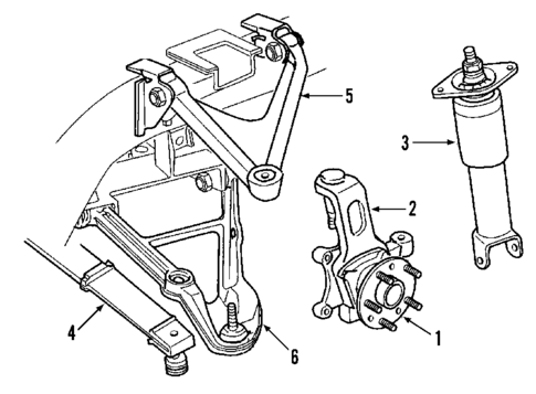 Rear Suspension for 2005 Cadillac XLR #1