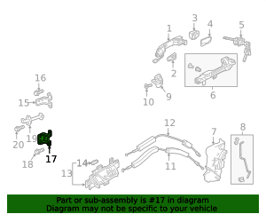 2013-2025 Honda Door Hinge 67420-T2F-A02ZZ | OEM Parts Online